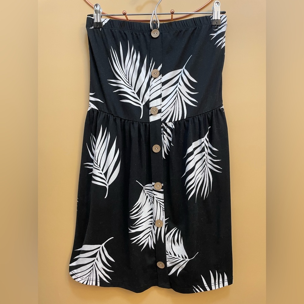 JWLOVESME ALOHA PRINT TUBE MINI DRESS/ BABYDOLL